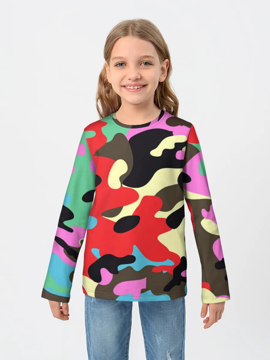 T-shirt manches longues coton fille