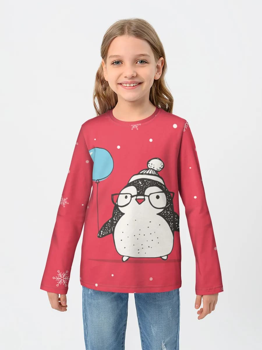 T-shirt manches longues coton fille