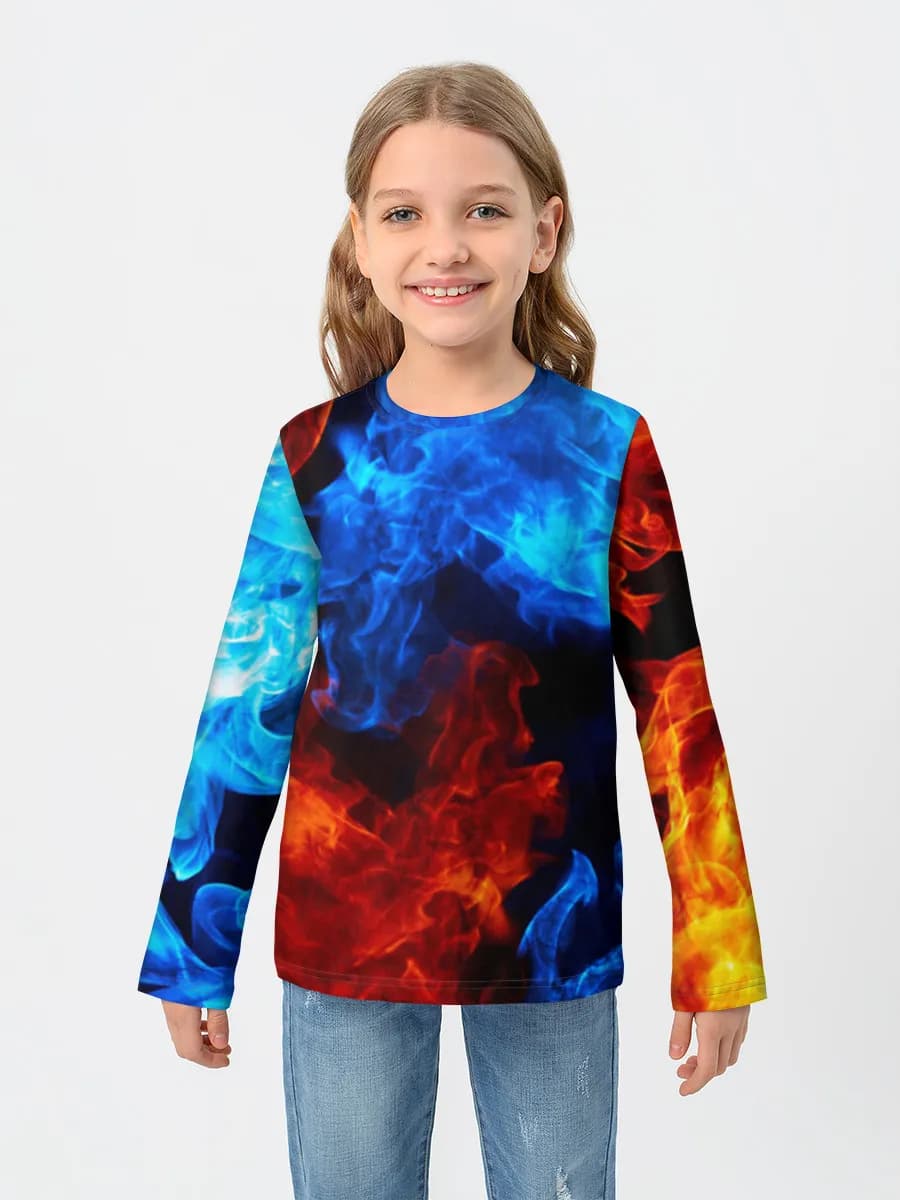 T-shirt manches longues coton fille