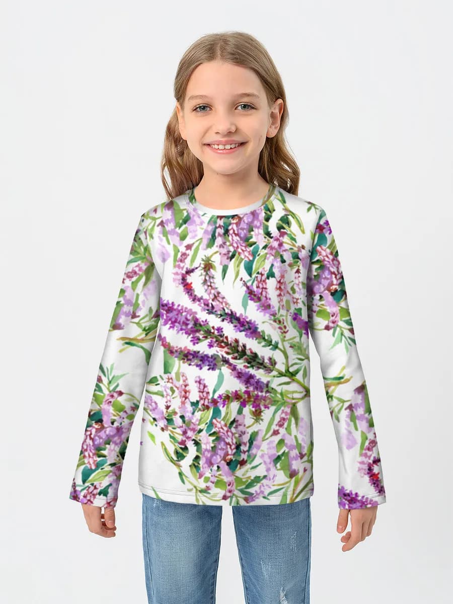 T-shirt manches longues coton fille