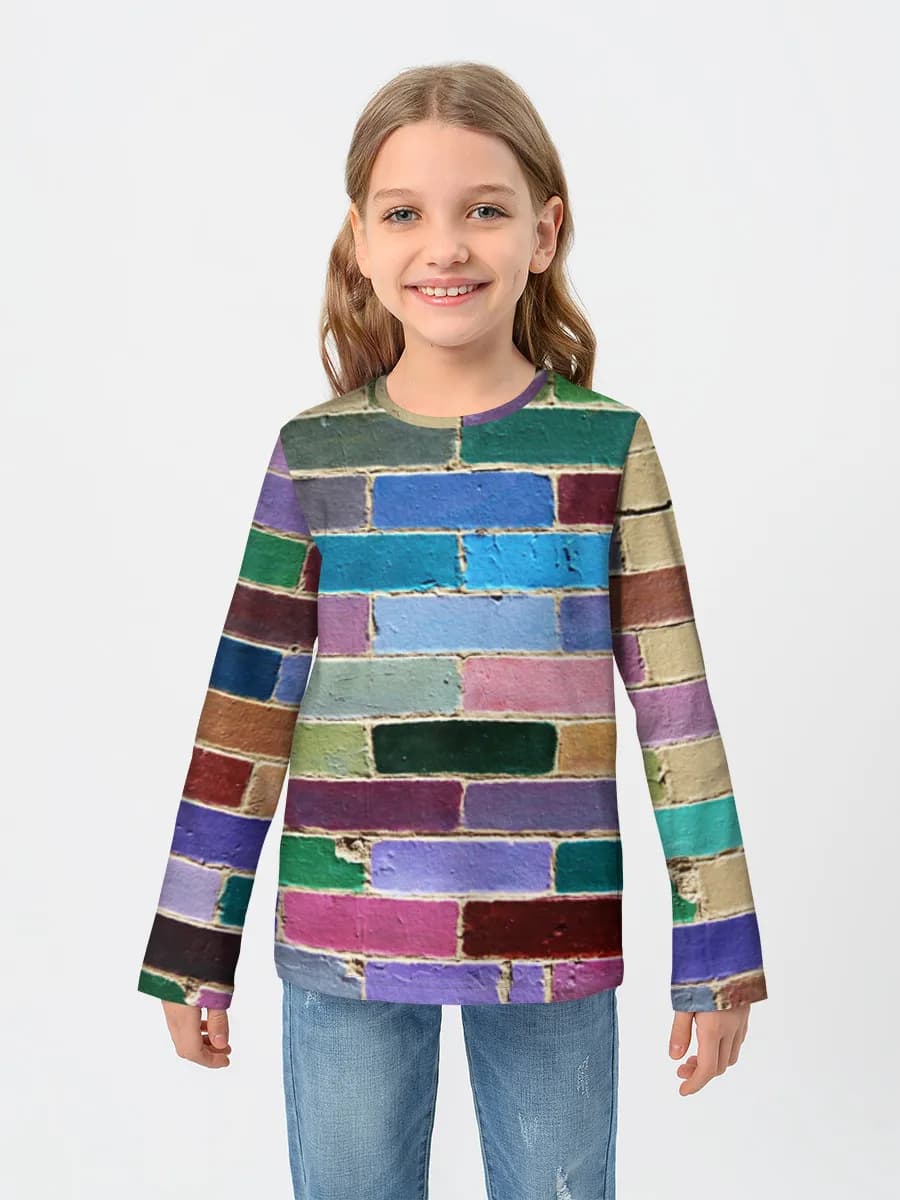 T-shirt manches longues coton fille