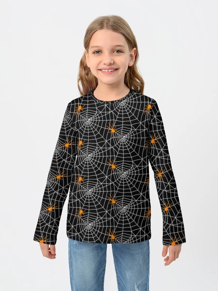 Baumwoll-Langarmshirt Mädchen