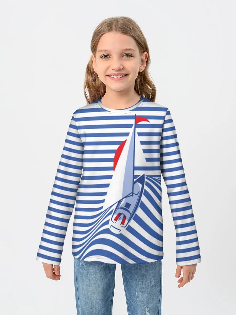 Camiseta Manga Larga de Algodón Niña