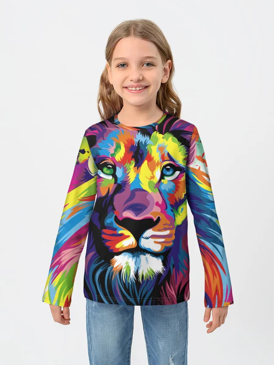 Baumwoll-Langarmshirt Mädchen