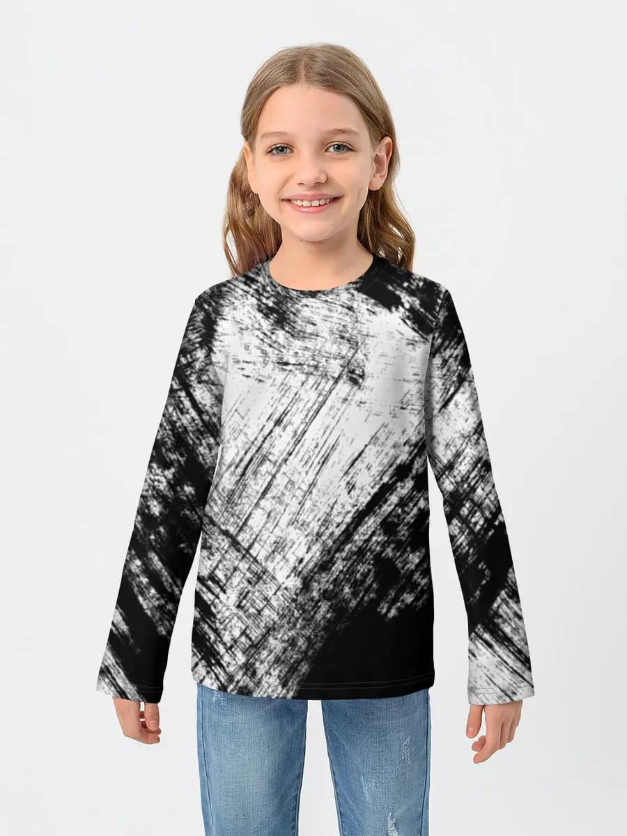 Camiseta Manga Larga de Algodón Niña