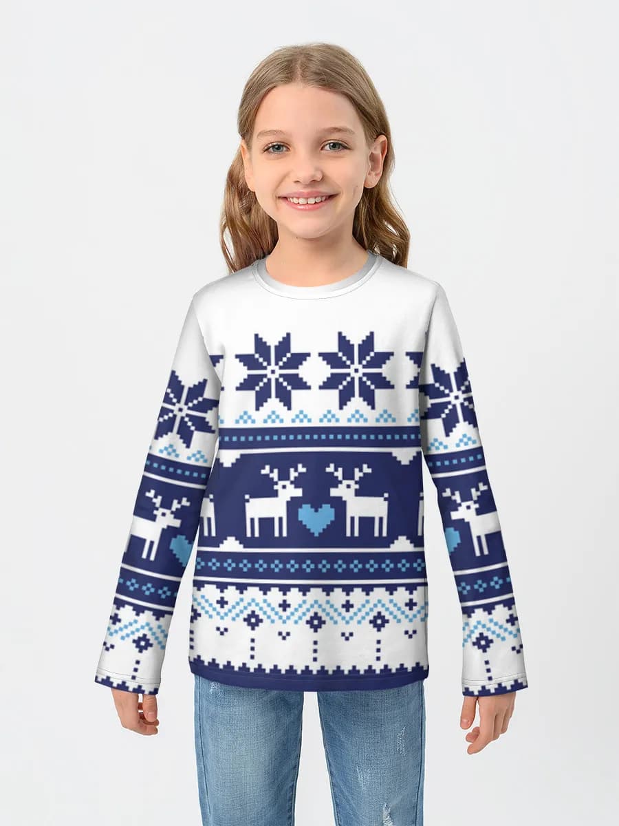 T-shirt manches longues coton fille