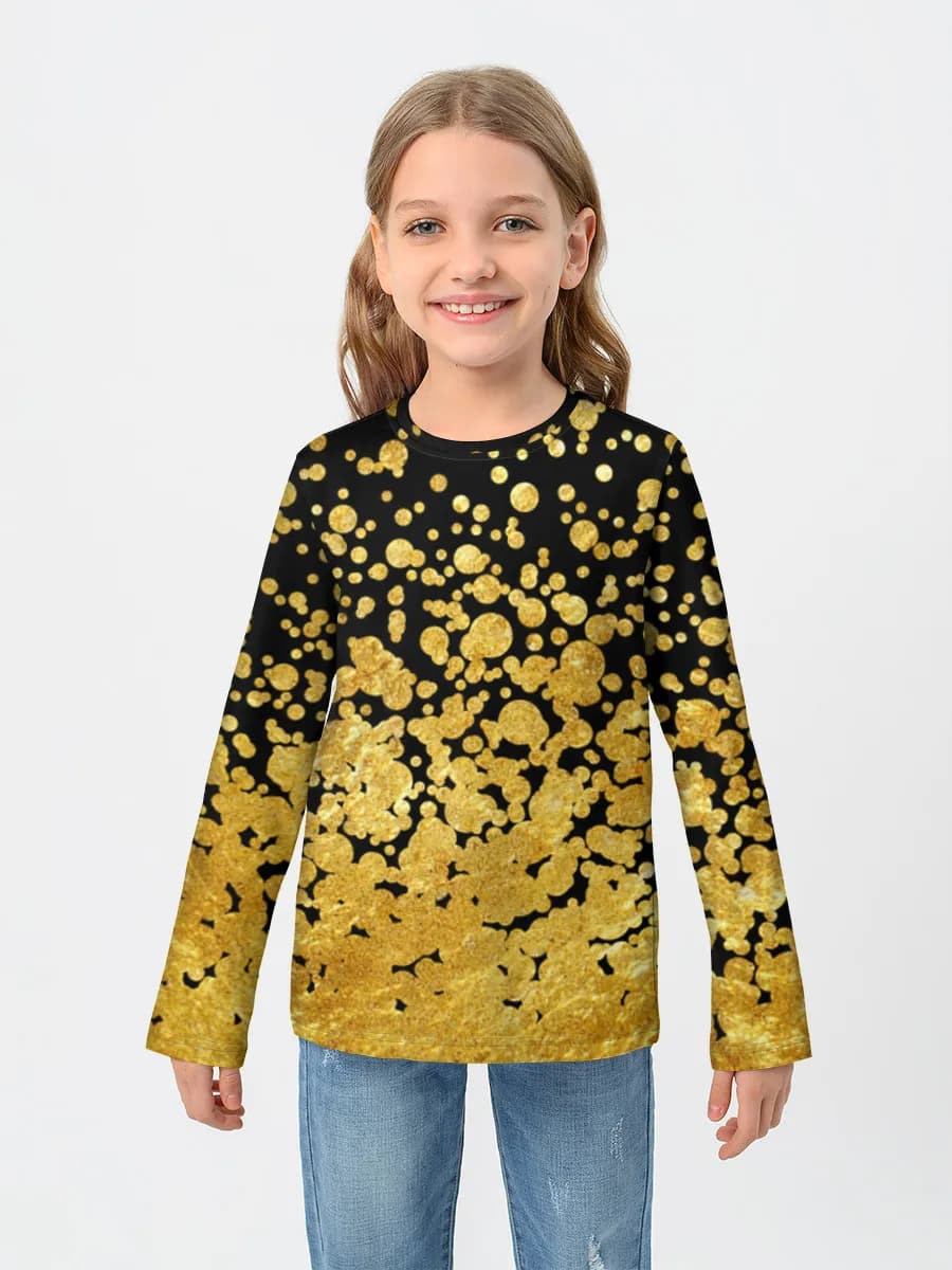 Baumwoll-Langarmshirt Mädchen