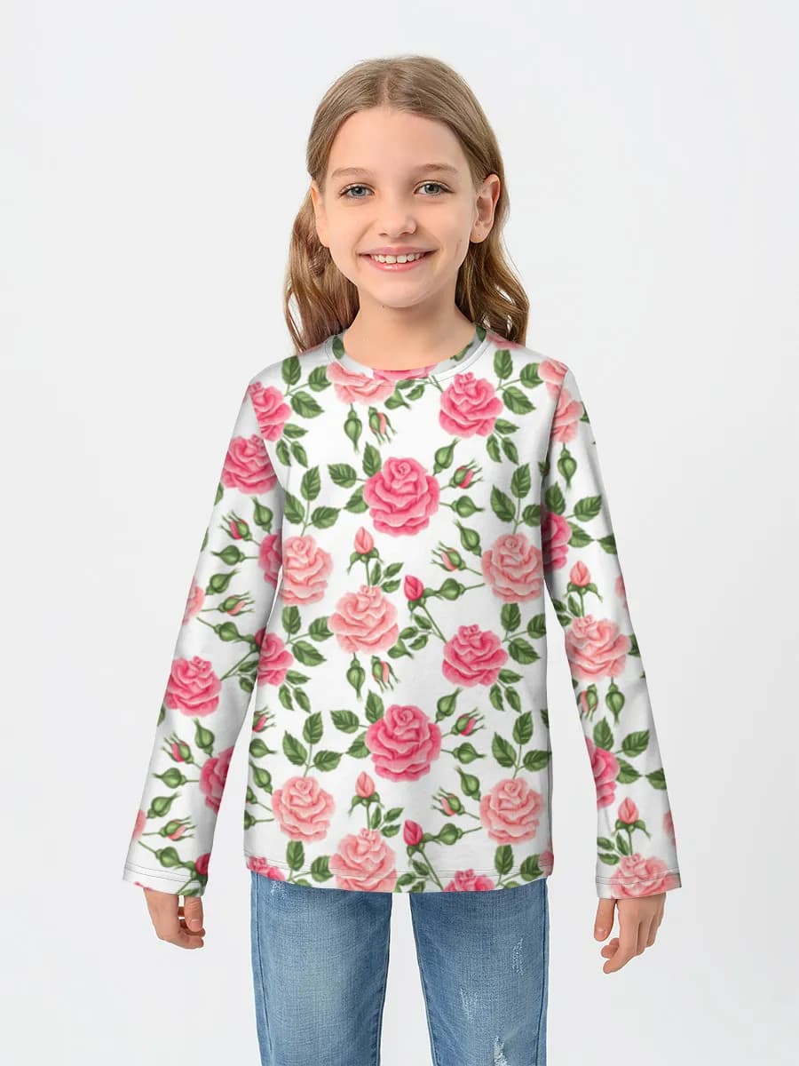 T-shirt manches longues coton fille