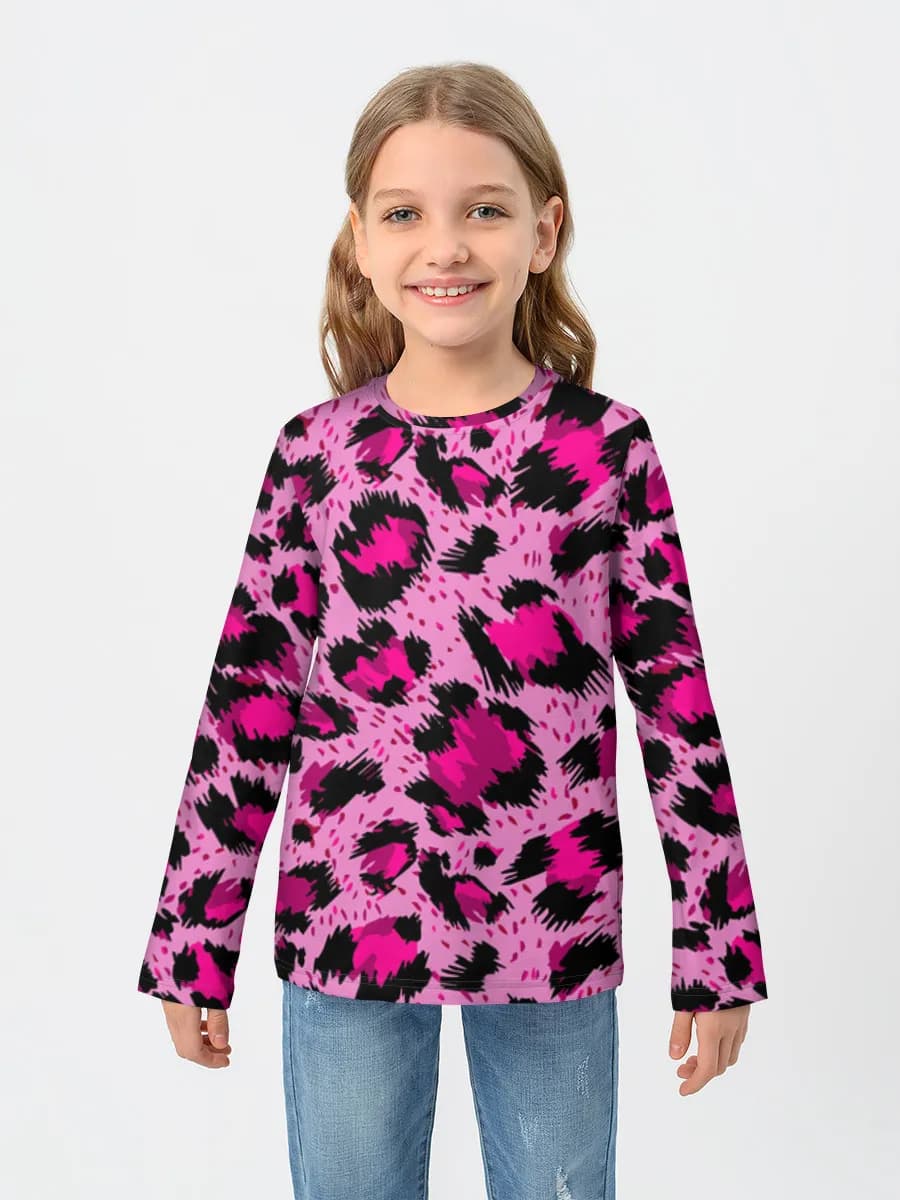 Baumwoll-Langarmshirt Mädchen