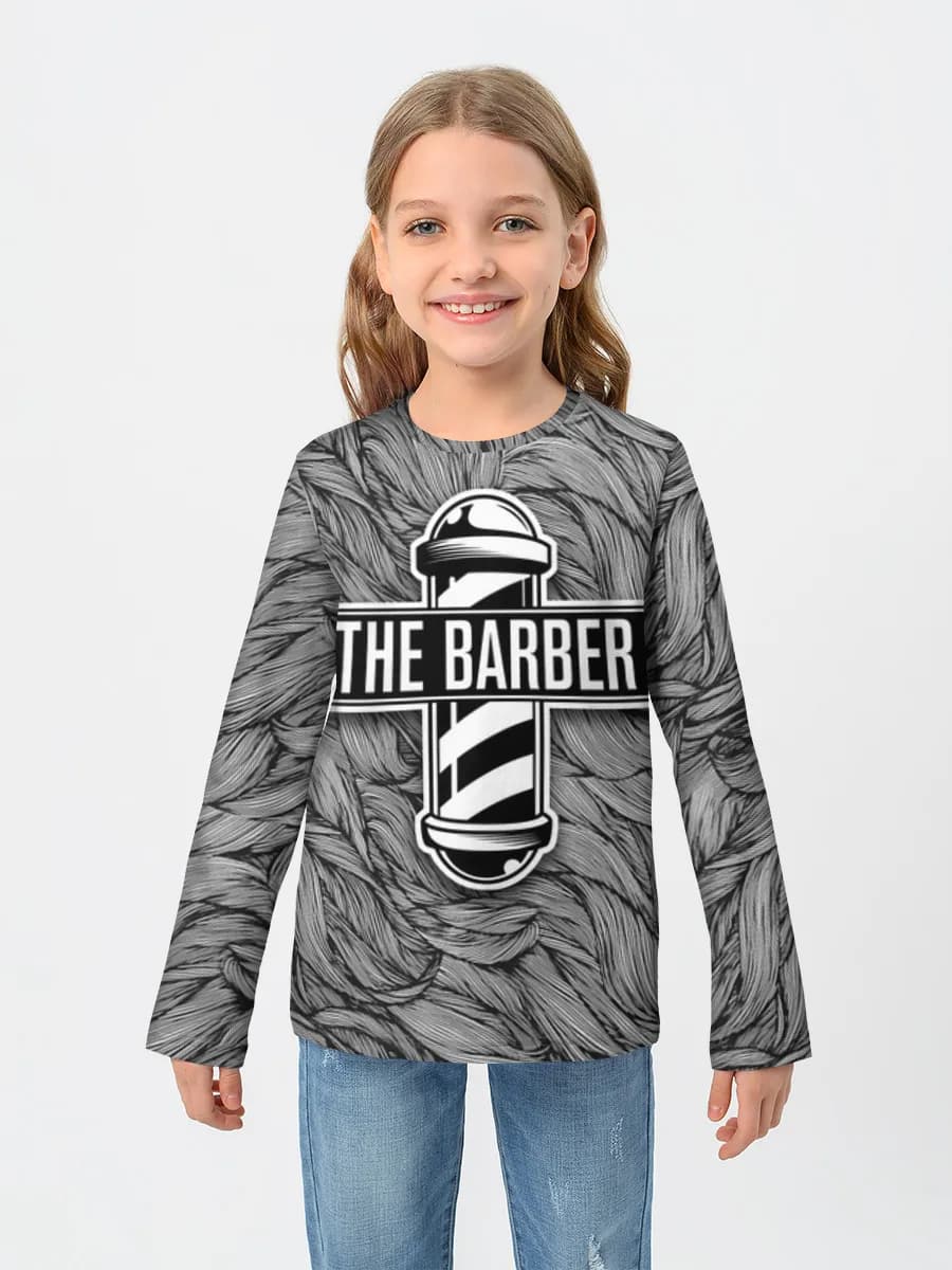 Girls' cotton long sleeve shirt