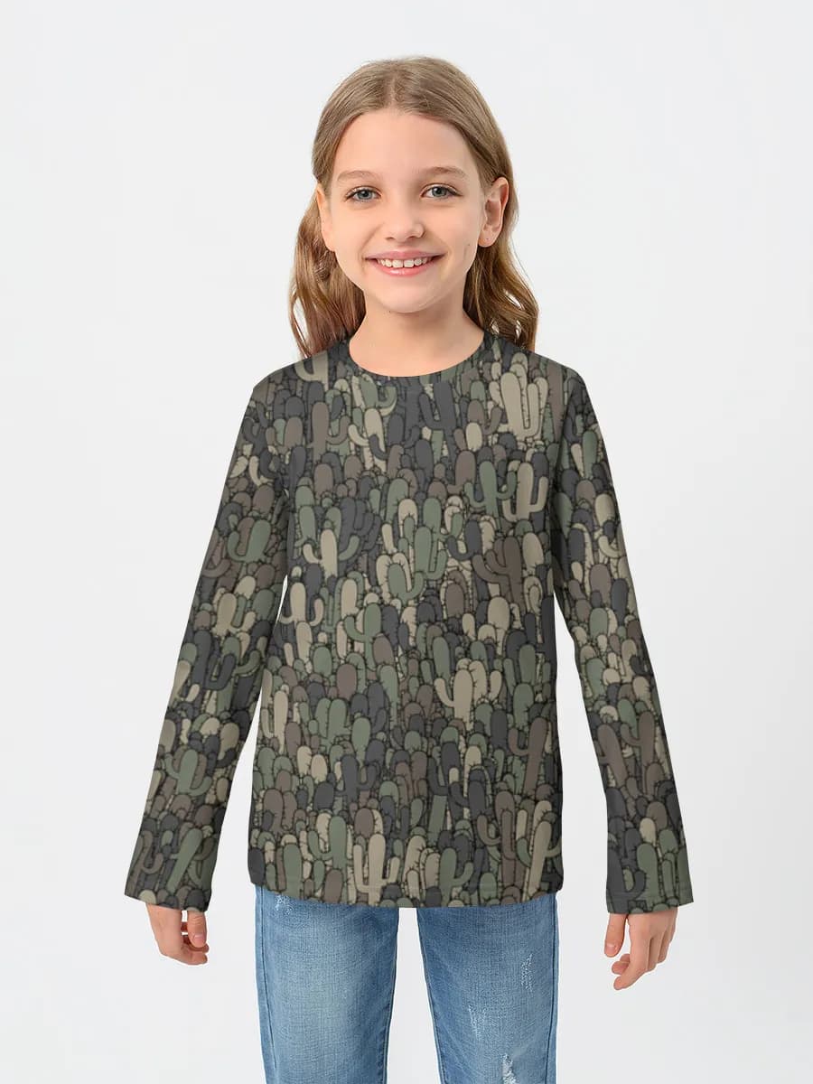 Camiseta Manga Larga de Algodón Niña