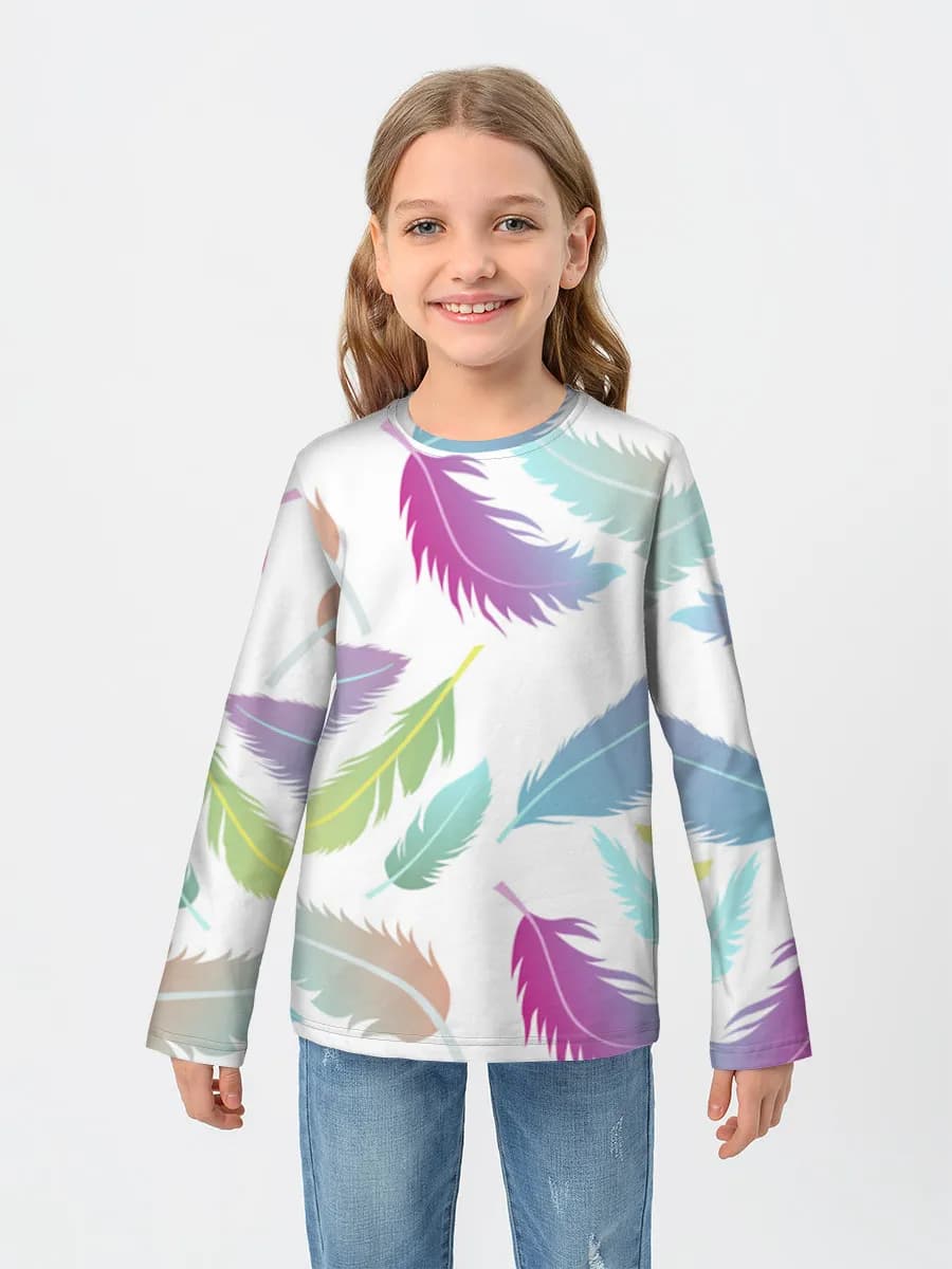 Camiseta Manga Larga de Algodón Niña