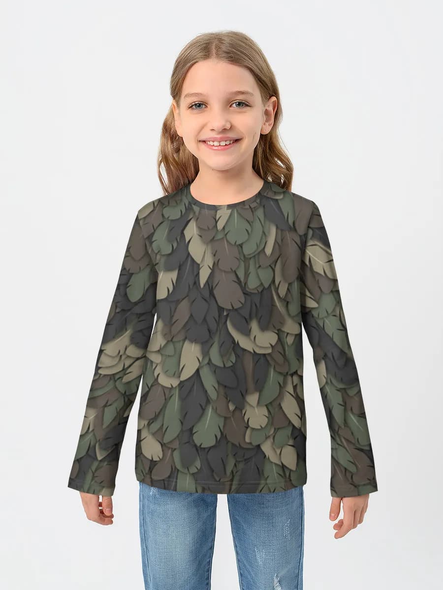 Camiseta Manga Larga de Algodón Niña