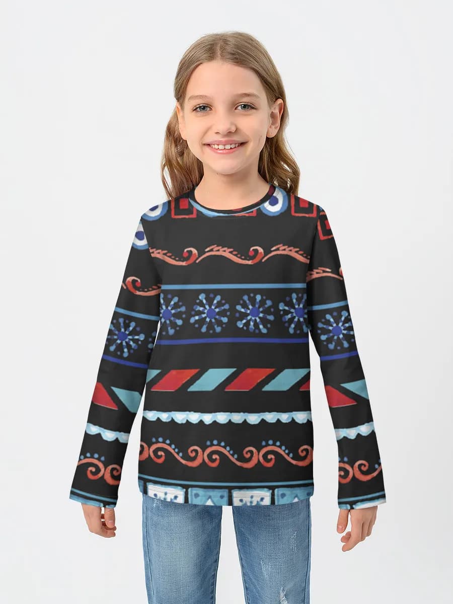 Baumwoll-Langarmshirt Mädchen