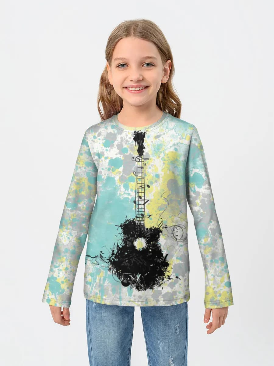 Camiseta Manga Larga de Algodón Niña