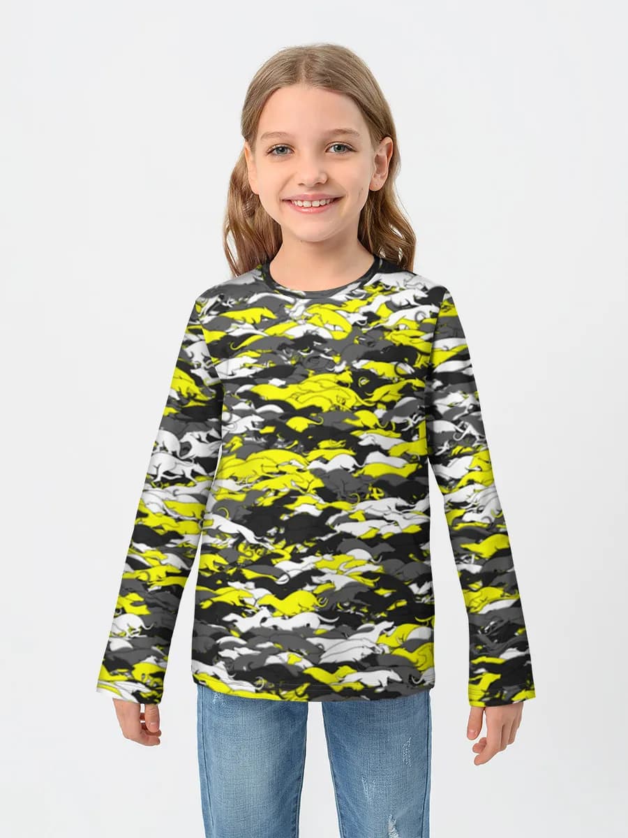Camiseta Manga Larga de Algodón Niña