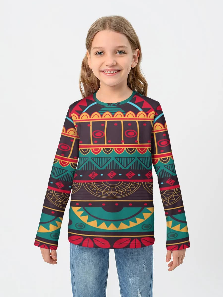 Baumwoll-Langarmshirt Mädchen