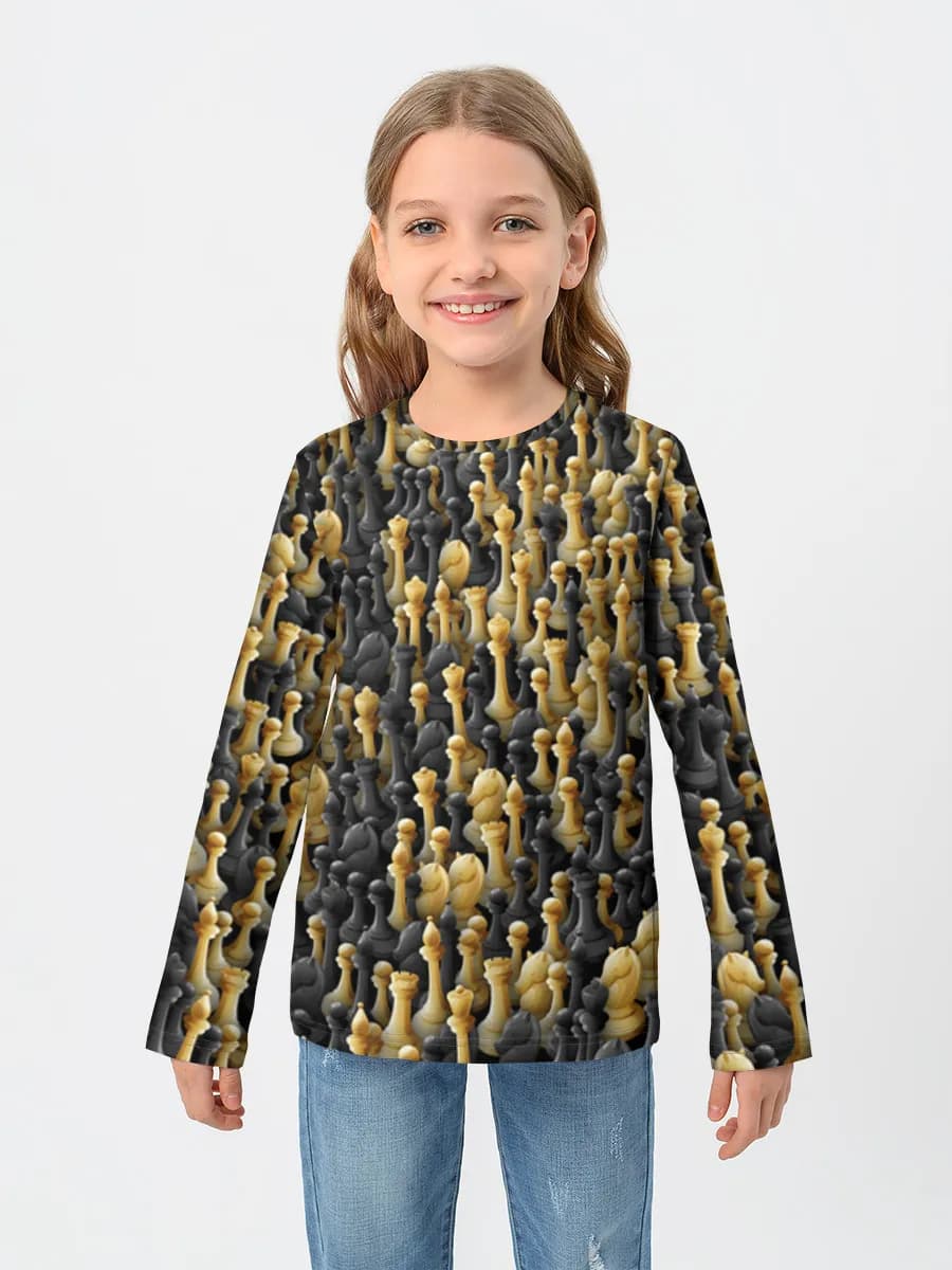 Baumwoll-Langarmshirt Mädchen