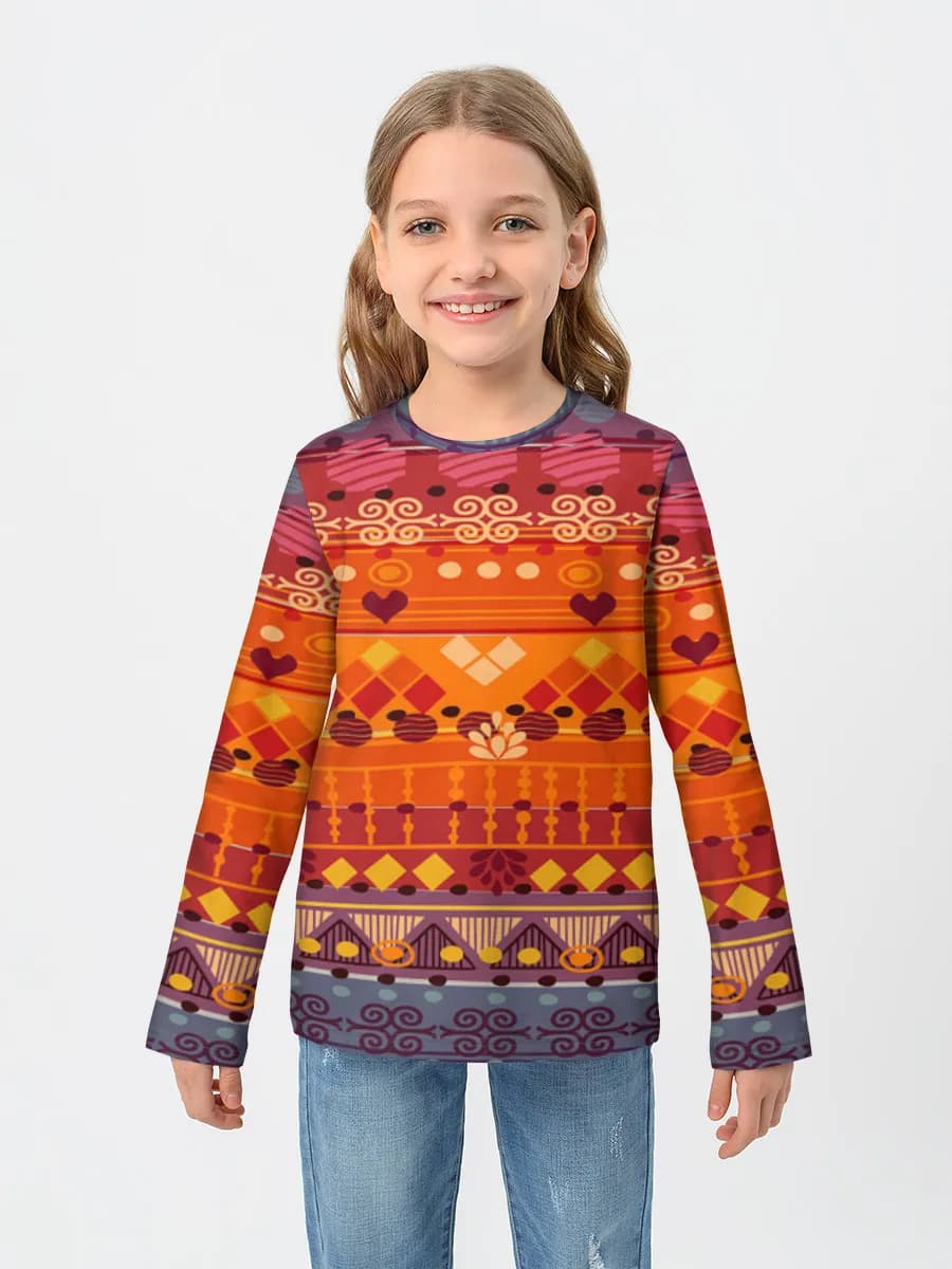 Baumwoll-Langarmshirt Mädchen
