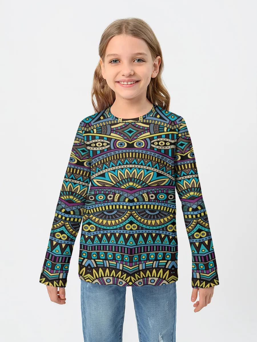 Baumwoll-Langarmshirt Mädchen