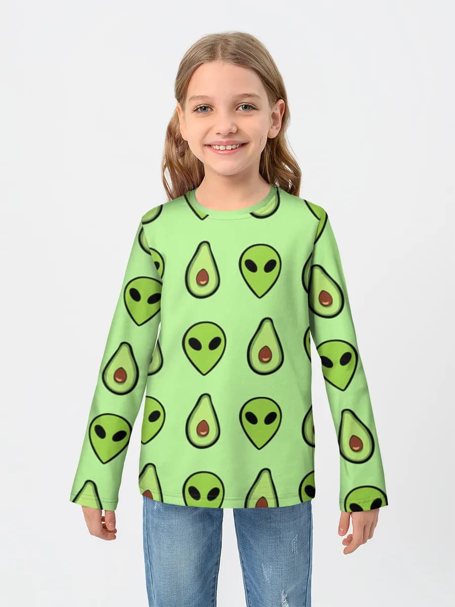 Camiseta Manga Larga de Algodón Niña
