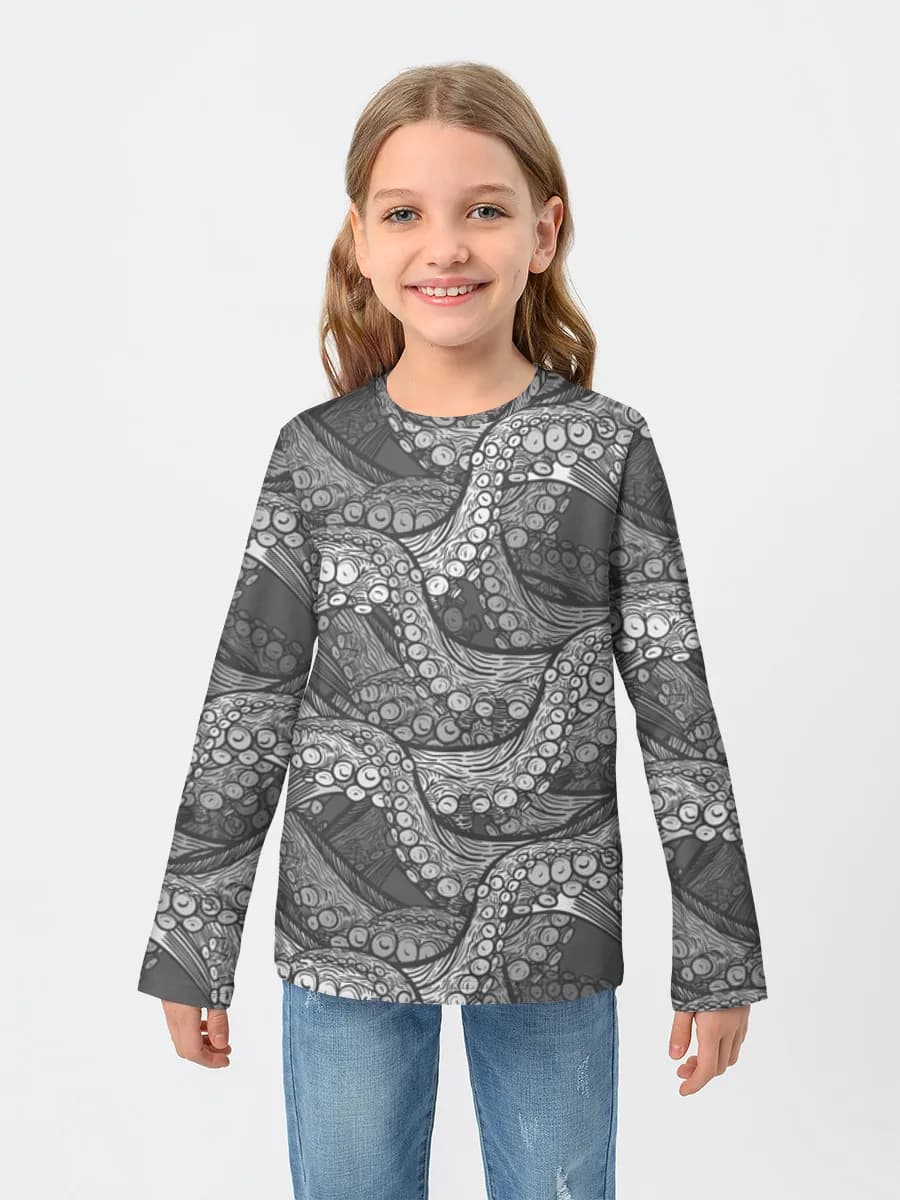 T-shirt manches longues coton fille