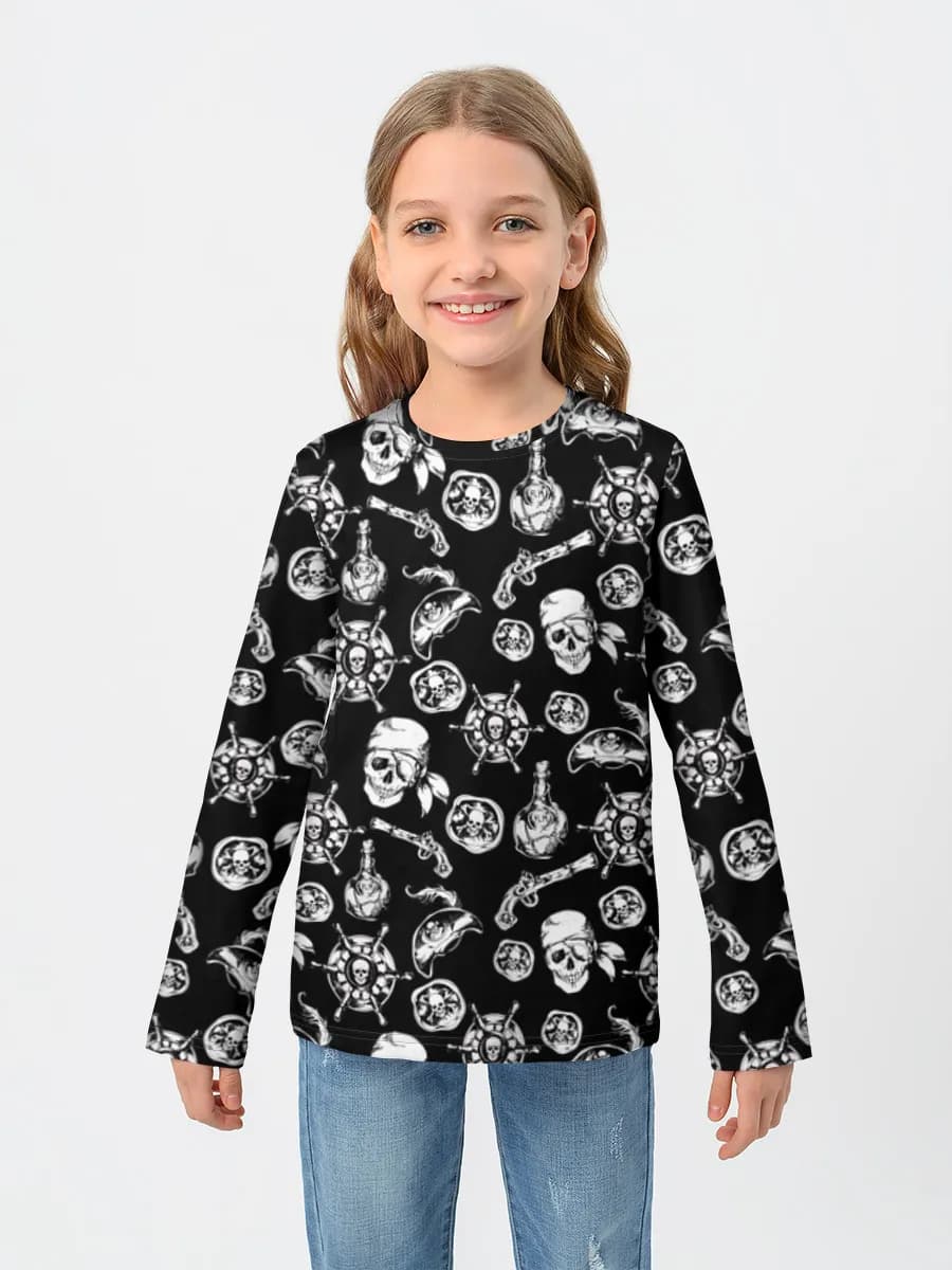 T-shirt manches longues coton fille