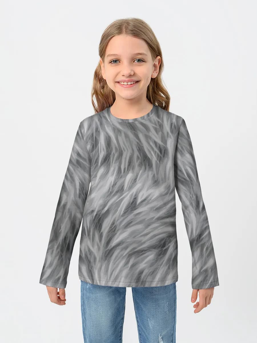 Baumwoll-Langarmshirt Mädchen