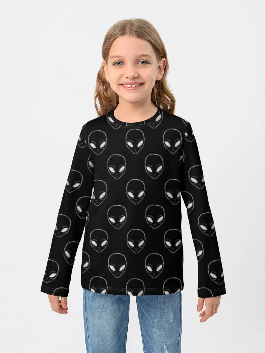 Camiseta Manga Larga de Algodón Niña