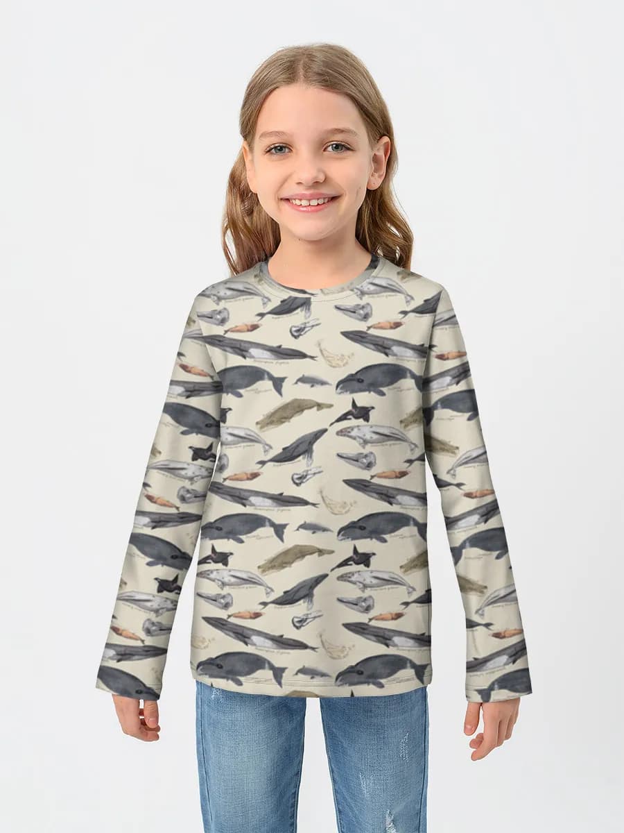 T-shirt manches longues coton fille