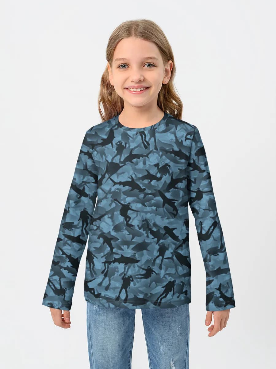 T-shirt manches longues coton fille