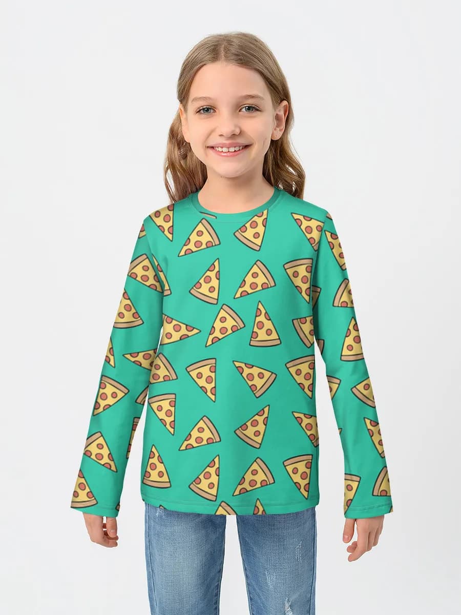 Baumwoll-Langarmshirt Mädchen