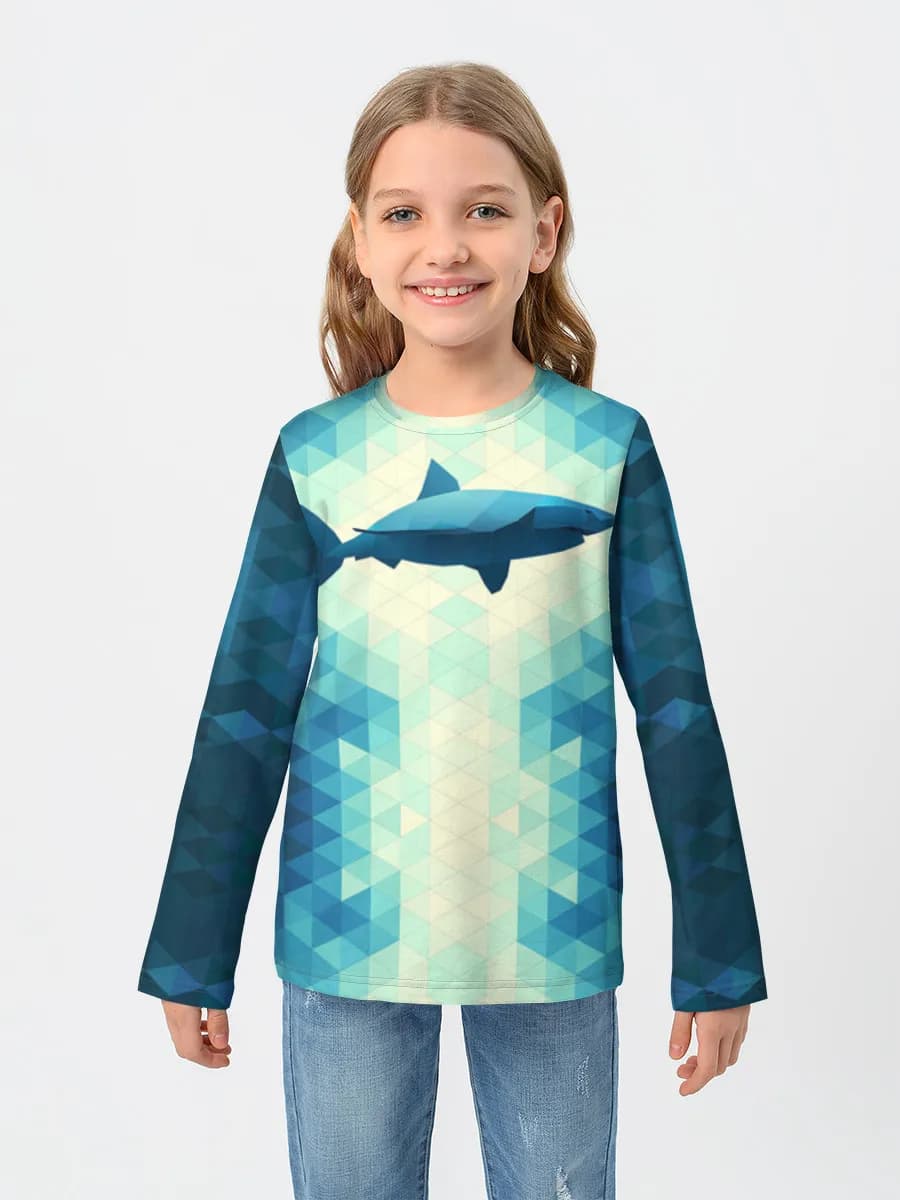 T-shirt manches longues coton fille