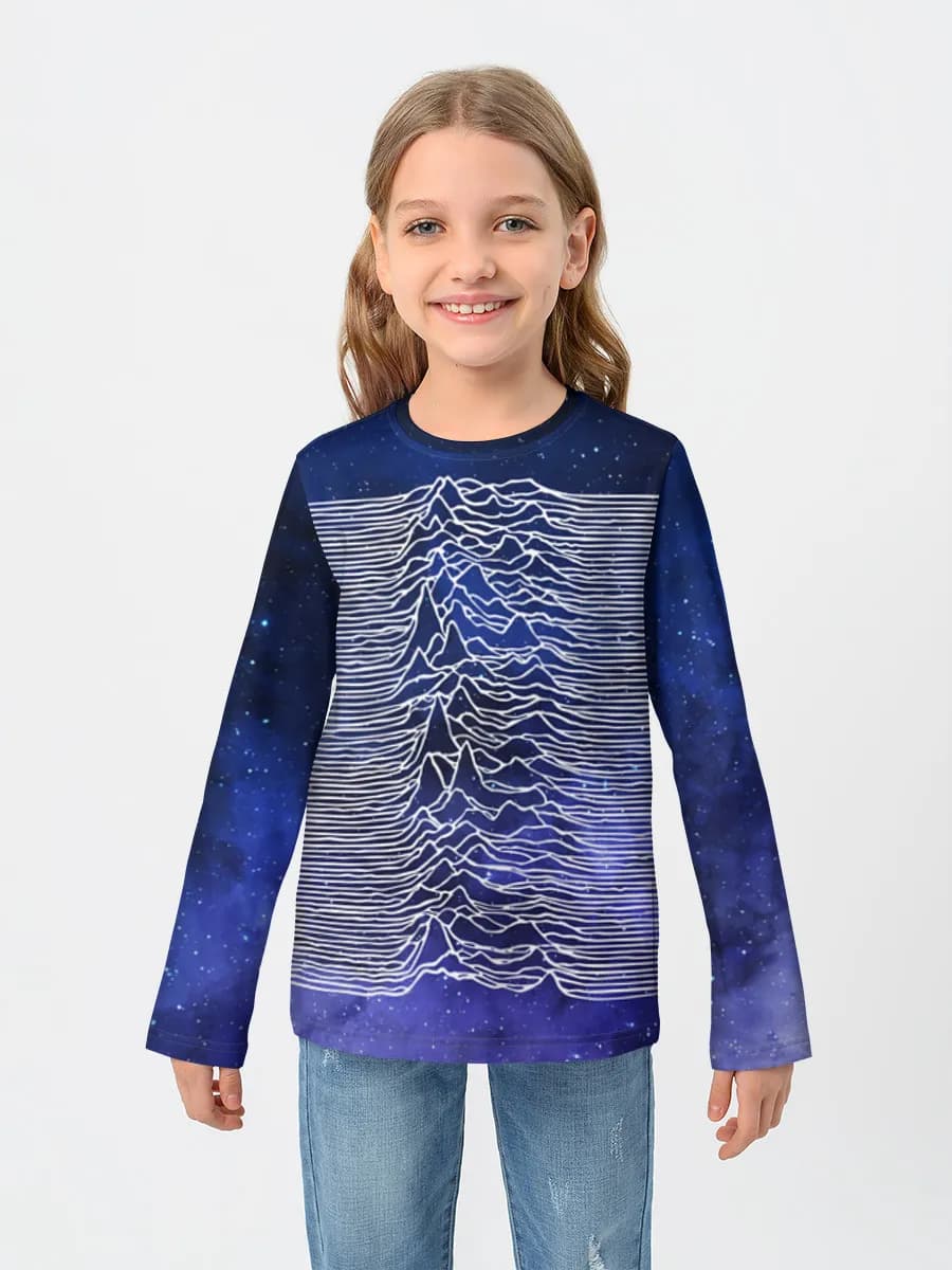 Girls' cotton long sleeve shirt