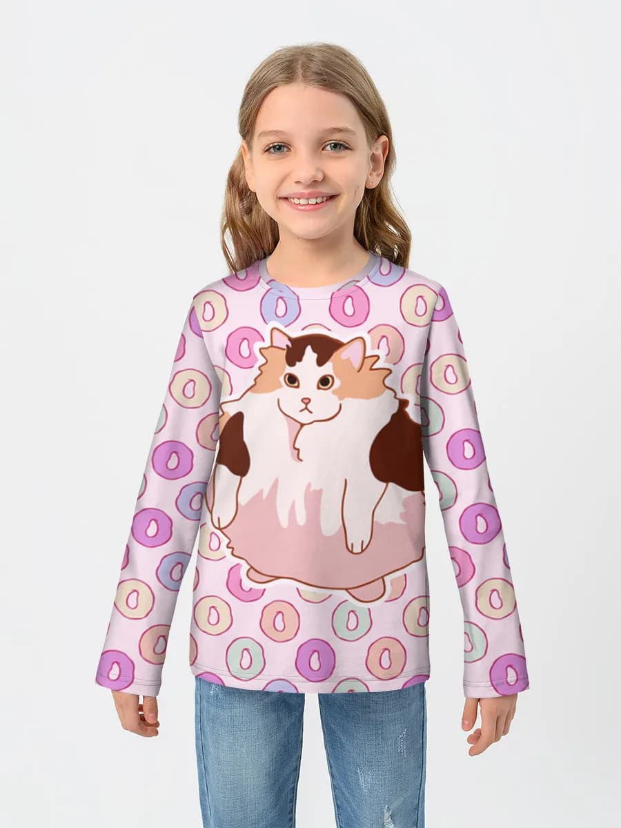 Camiseta Manga Larga de Algodón Niña