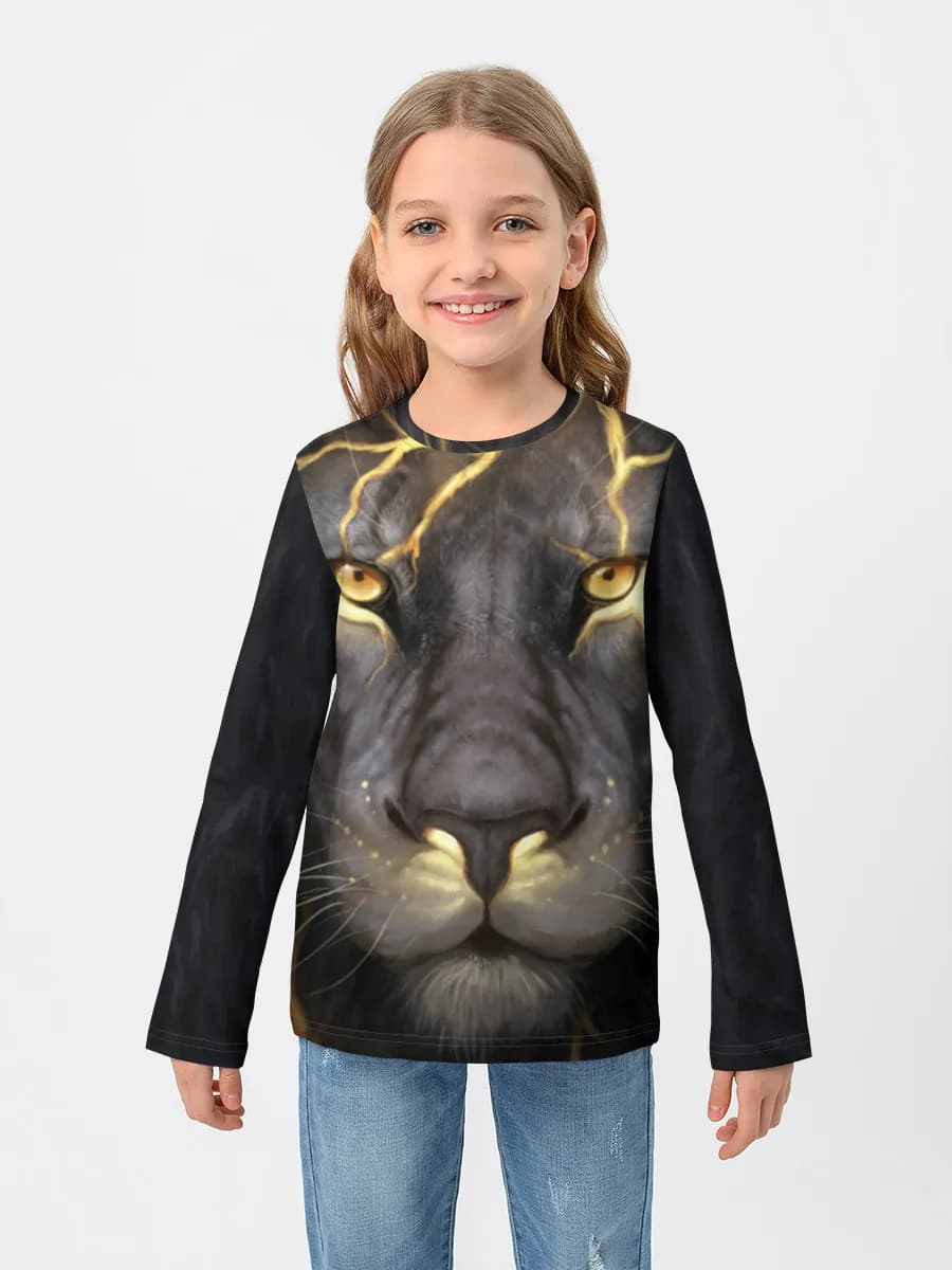 Baumwoll-Langarmshirt Mädchen