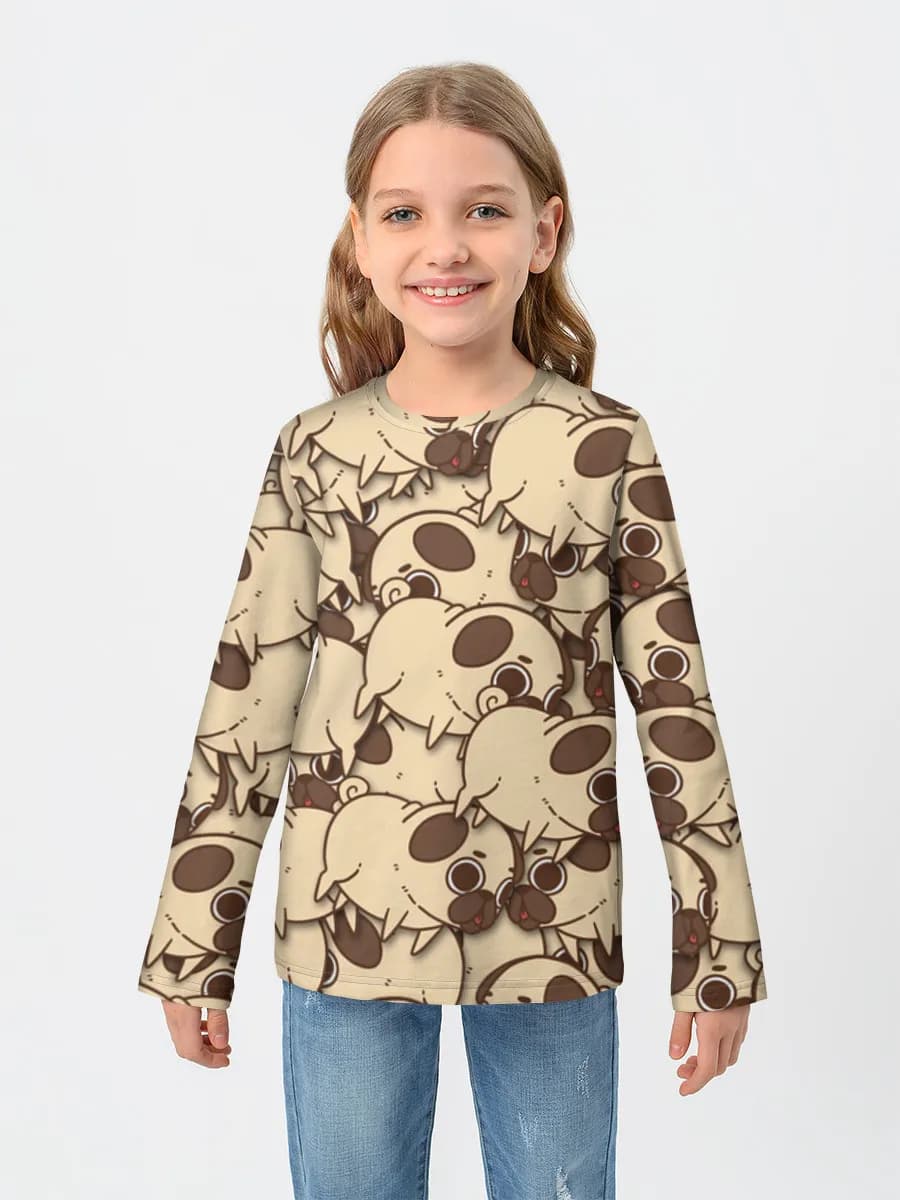 T-shirt manches longues coton fille