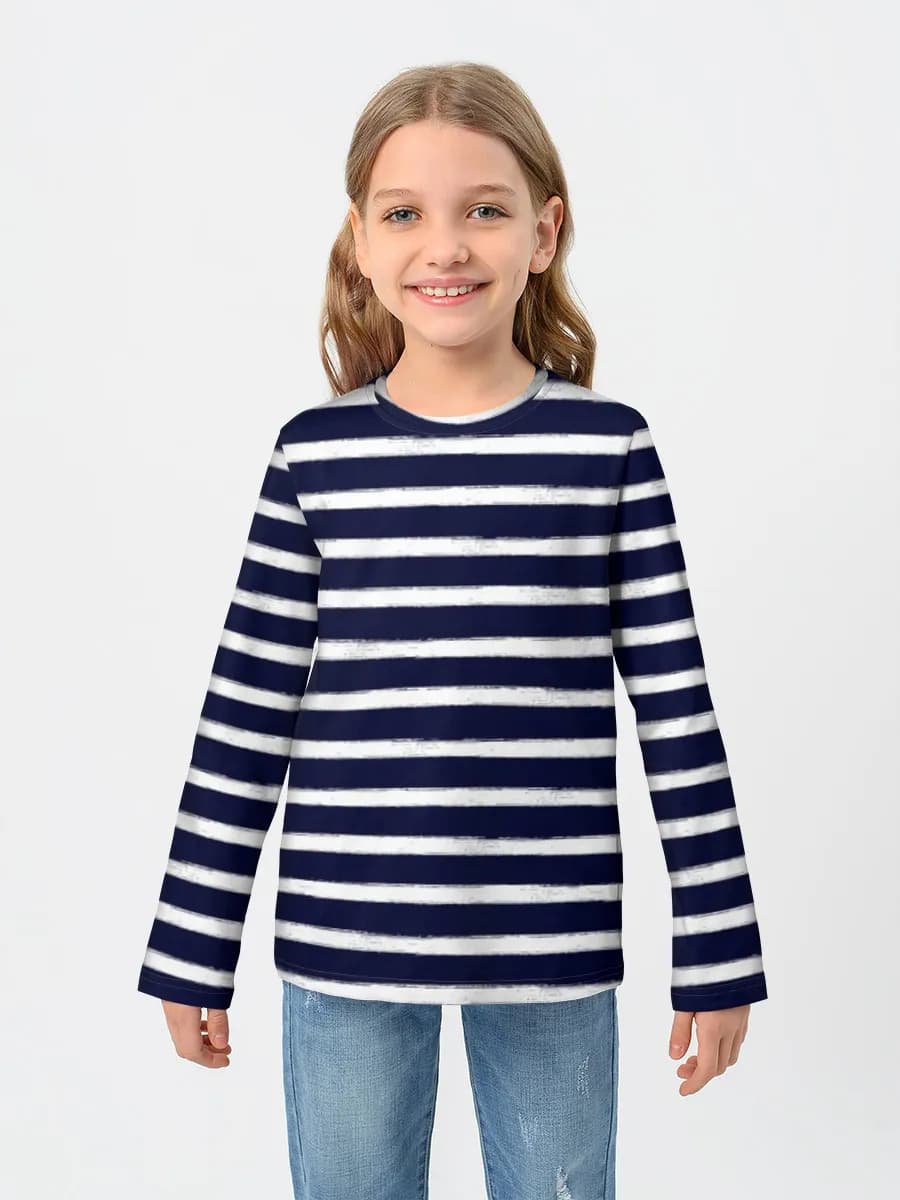 T-shirt manches longues coton fille