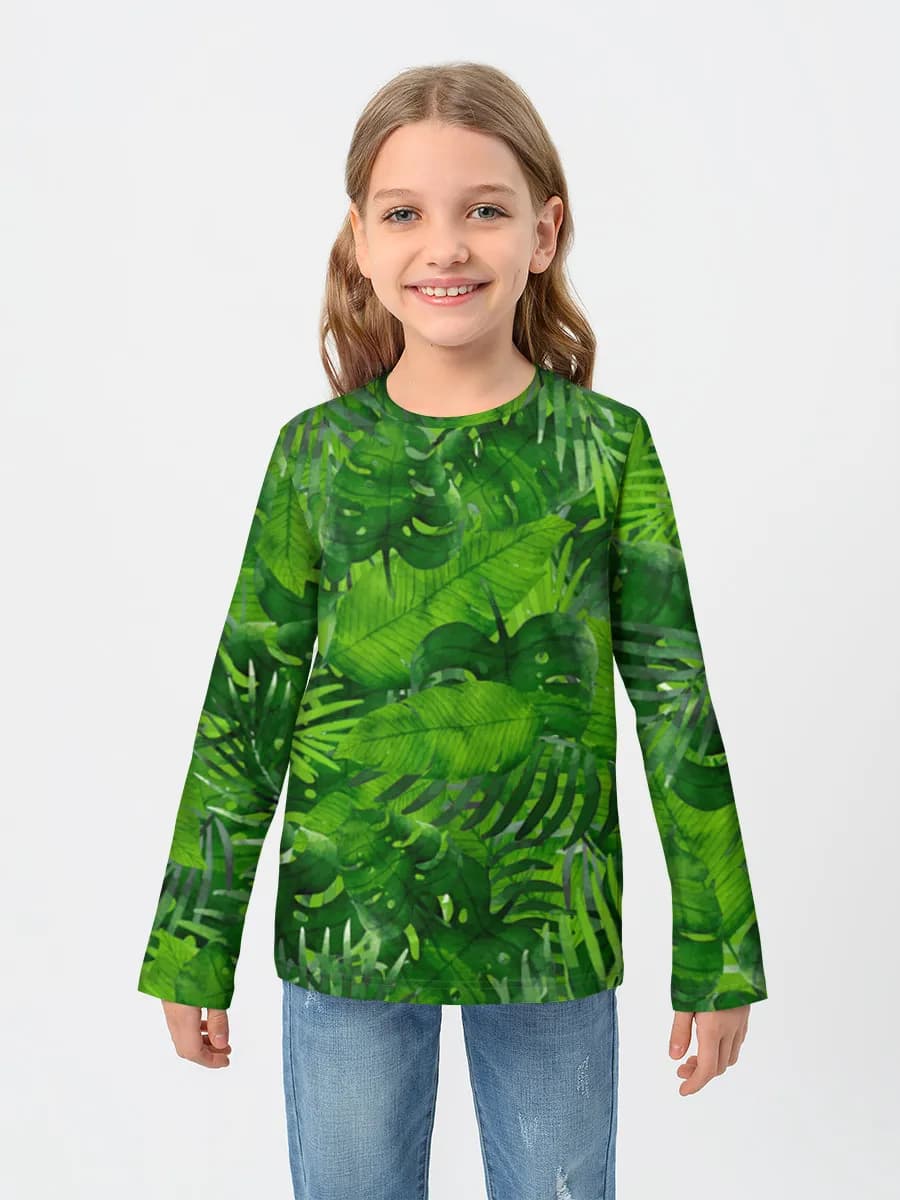 Baumwoll-Langarmshirt Mädchen