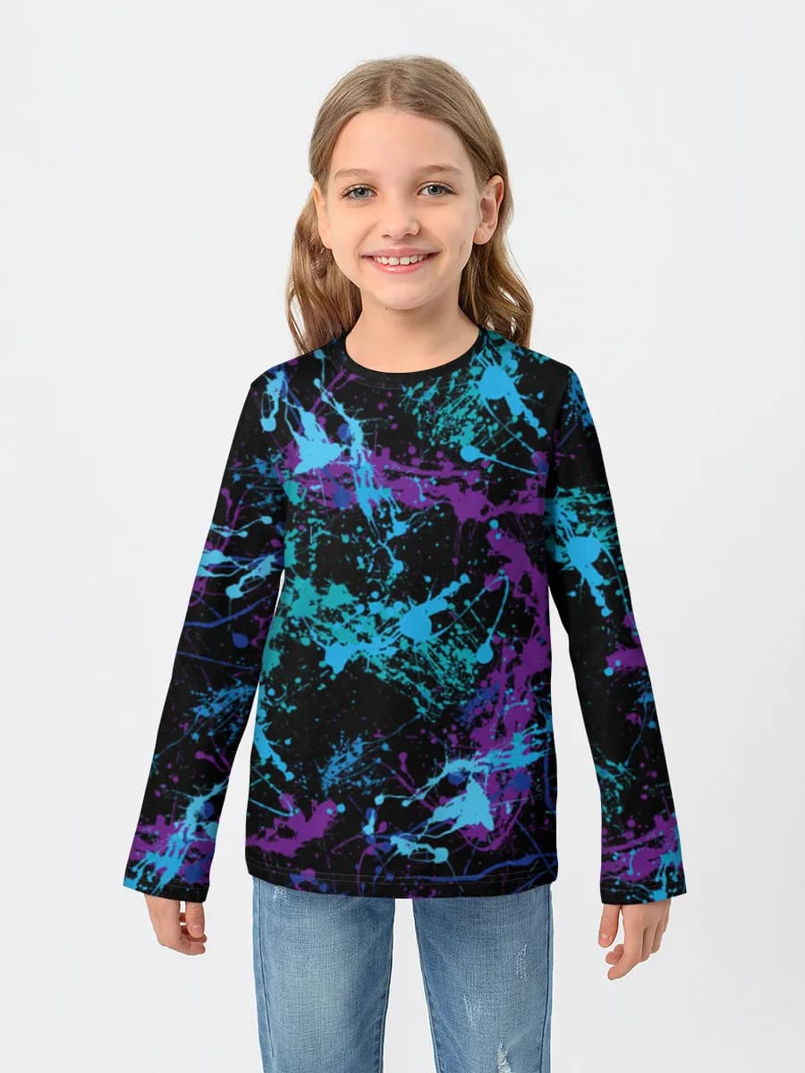 Camiseta Manga Larga de Algodón Niña