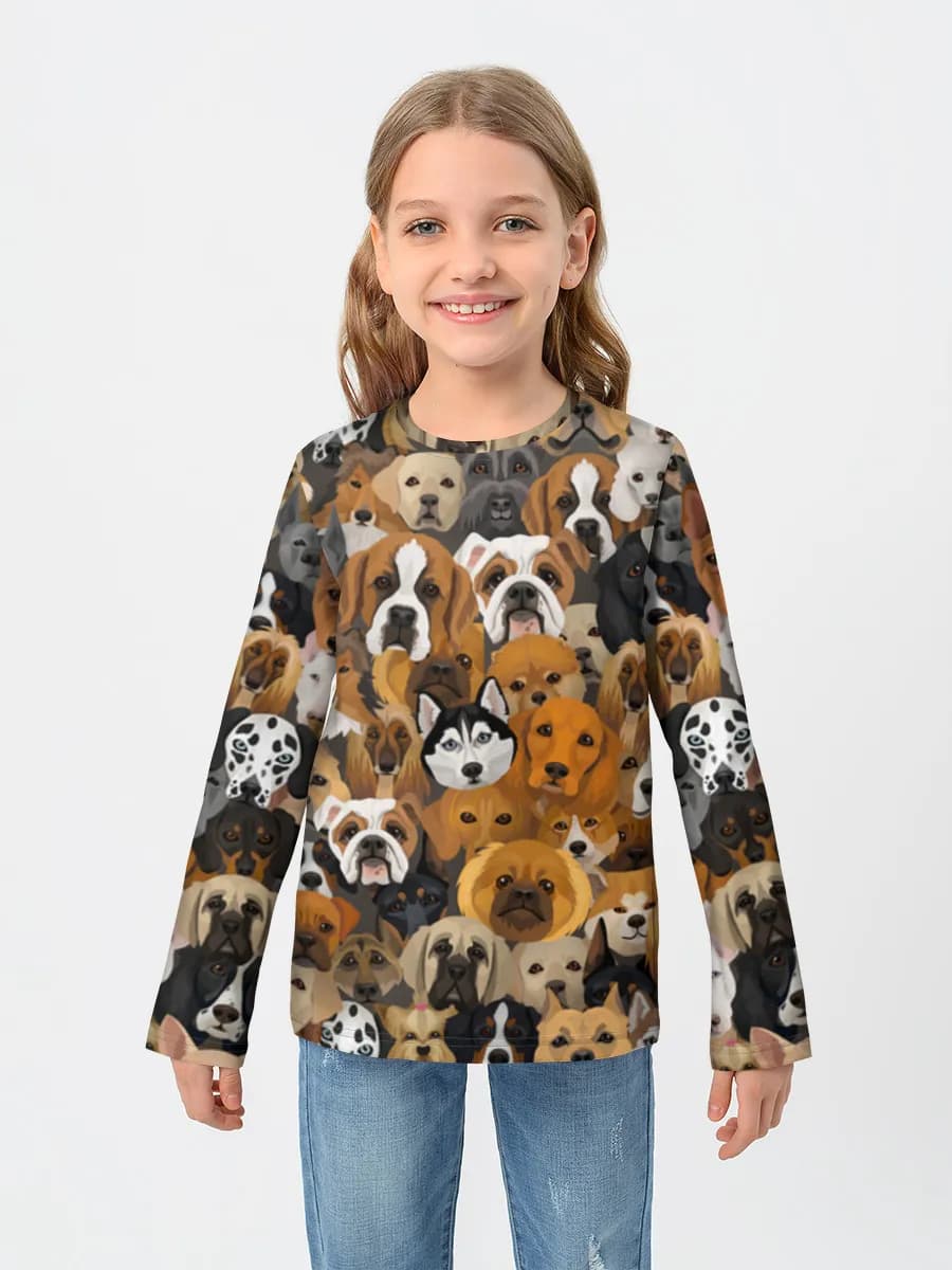 Camiseta Manga Larga de Algodón Niña