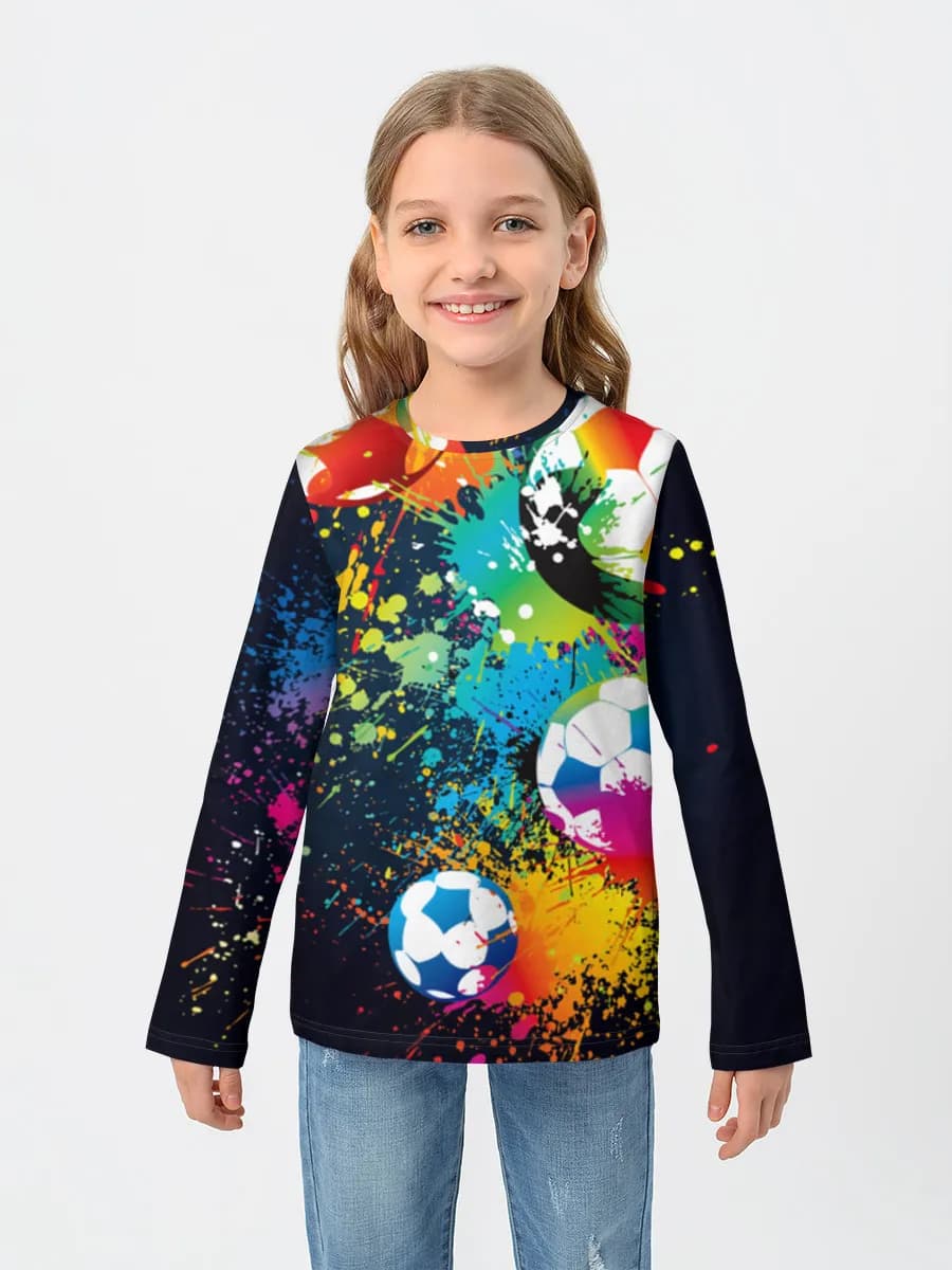 Camiseta Manga Larga de Algodón Niña