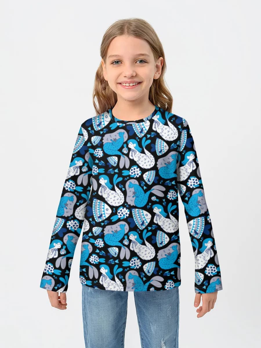 Camiseta Manga Larga de Algodón Niña