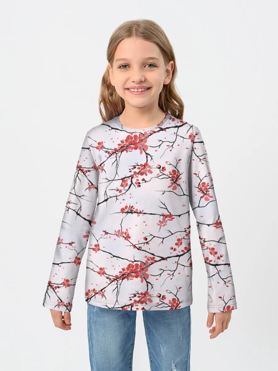Camiseta Manga Larga de Algodón Niña