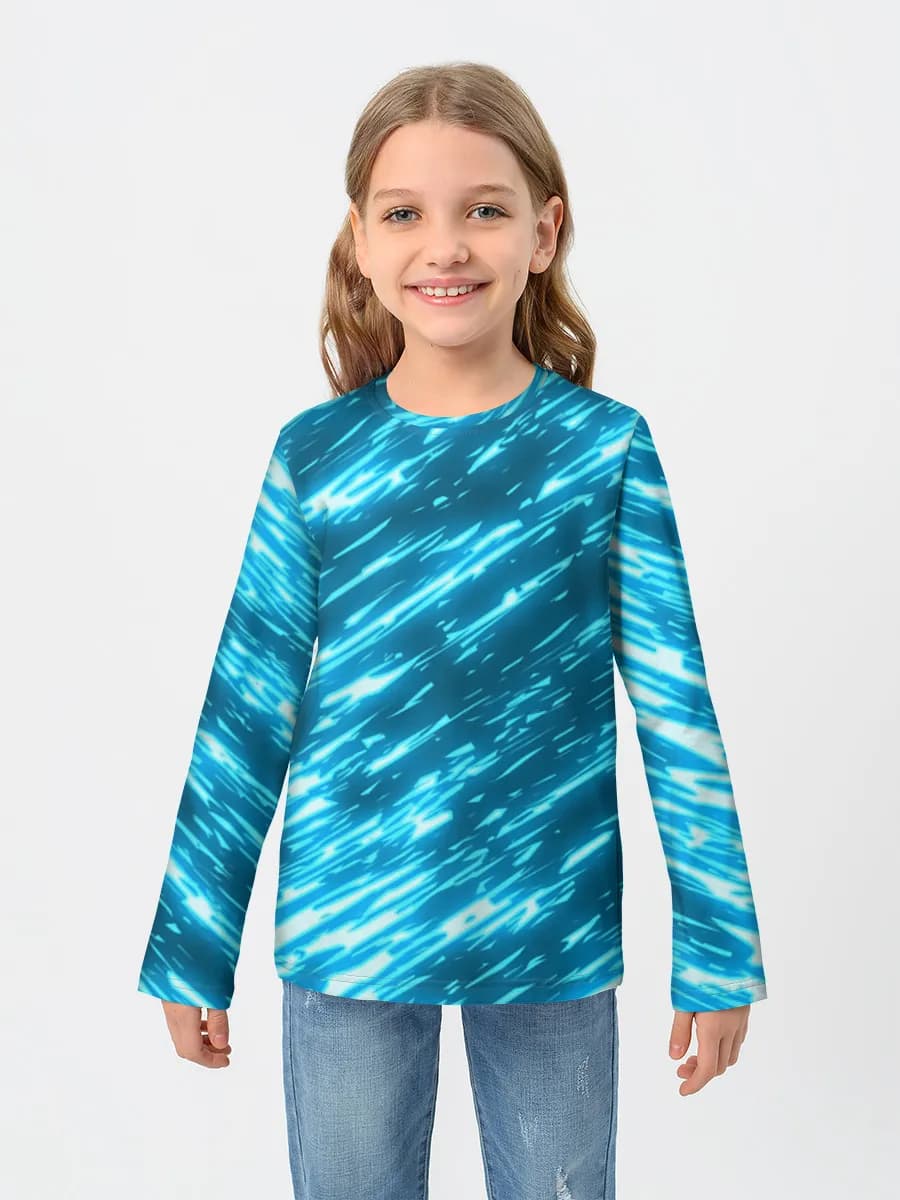 Girls' cotton long sleeve shirt