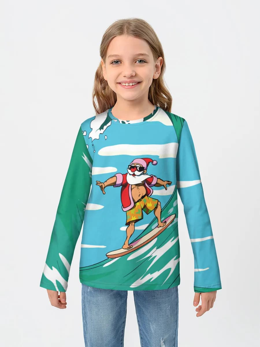 Girls' cotton long sleeve shirt