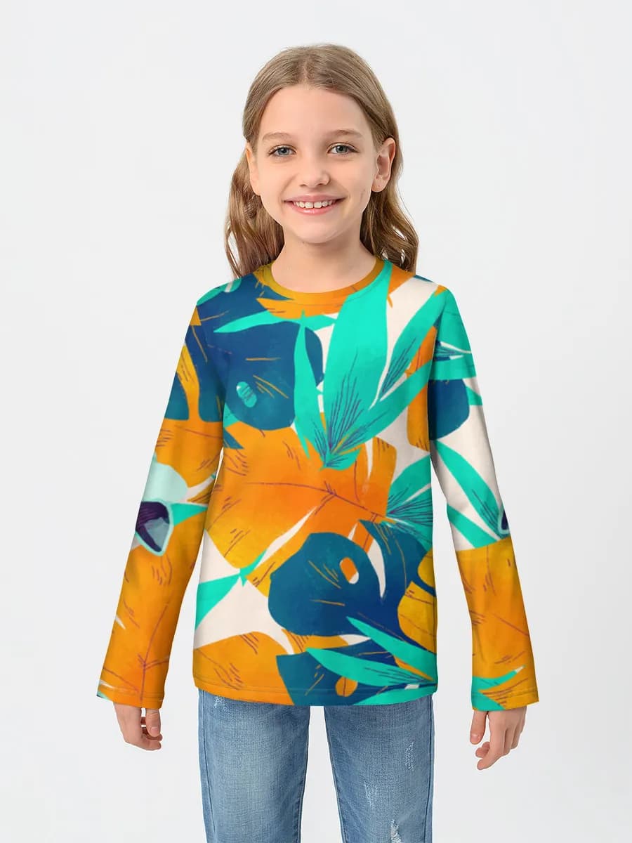 Camiseta Manga Larga de Algodón Niña
