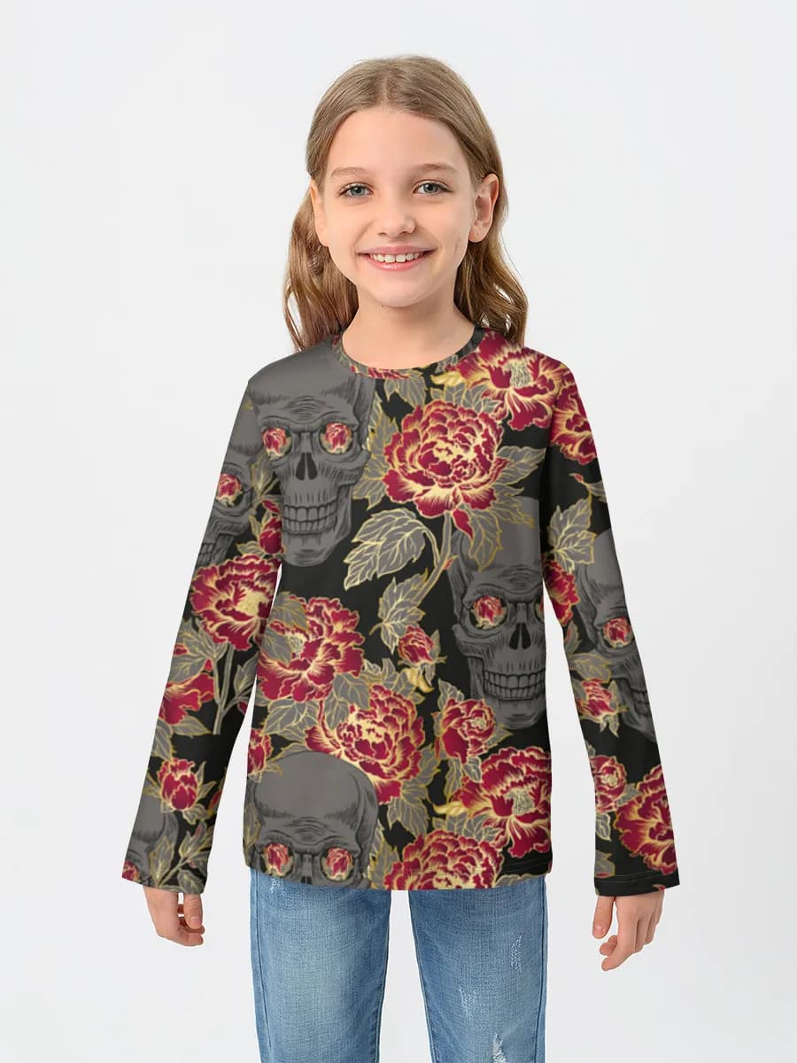 Camiseta Manga Larga de Algodón Niña