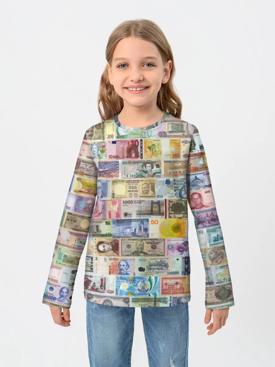 T-shirt manches longues coton fille