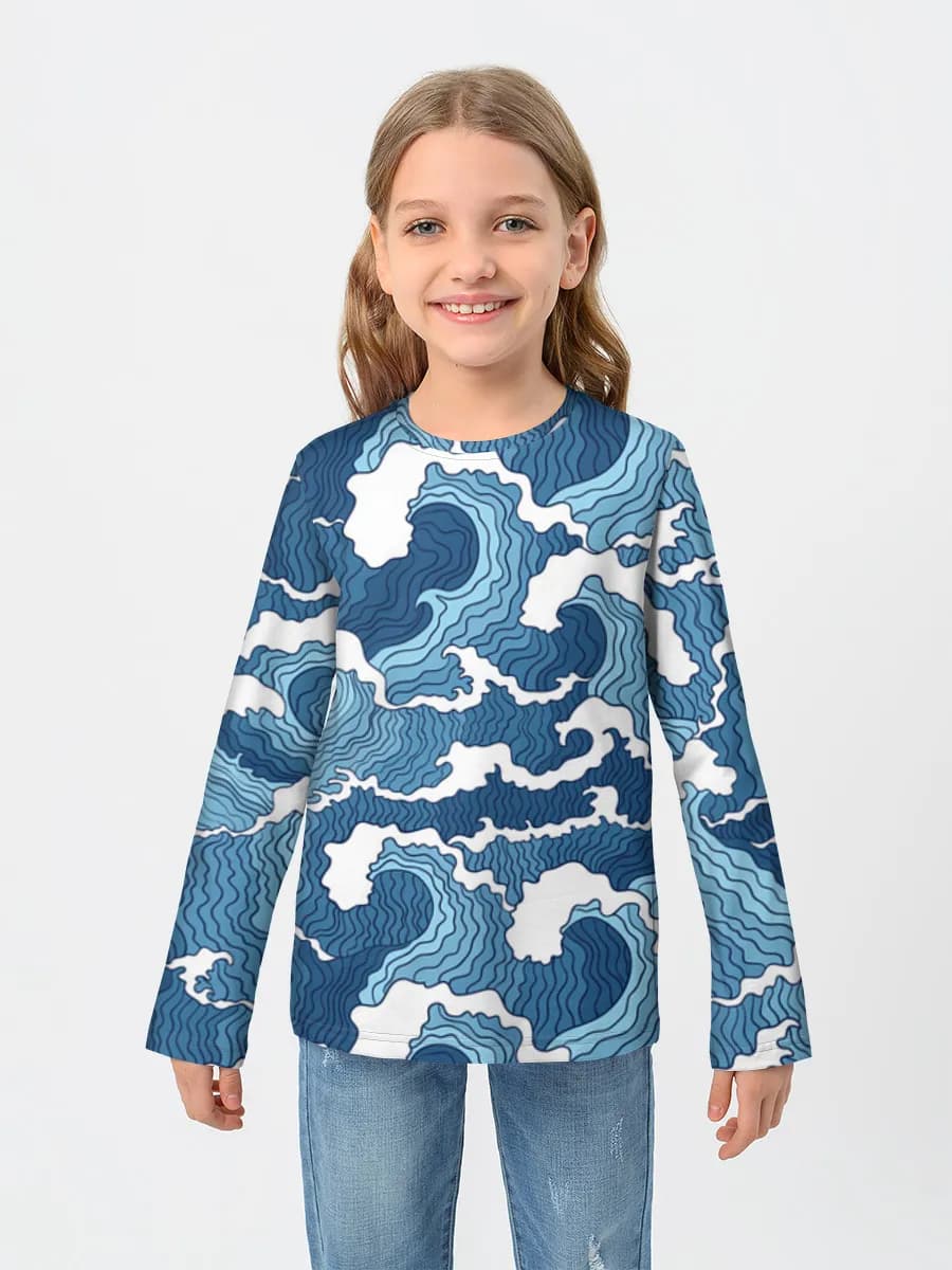 Camiseta Manga Larga de Algodón Niña